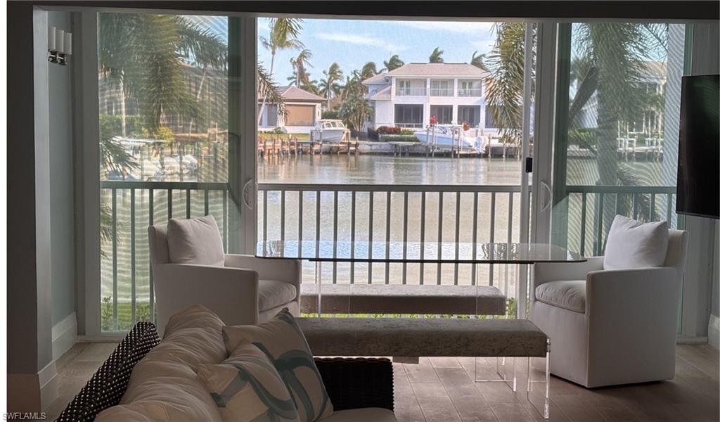 Dining room with Bay views