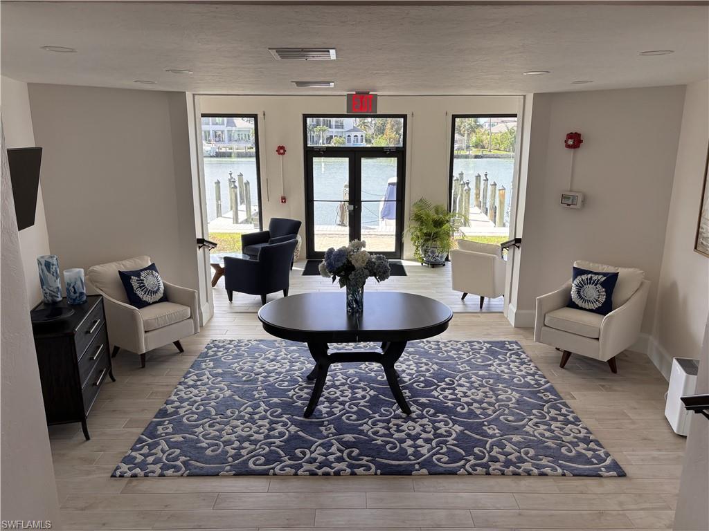 Lobby with sitting area in front of Elevator