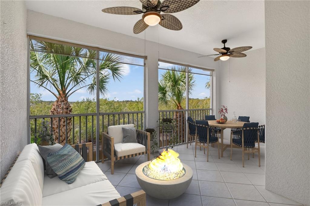 Screened Lanai Virtually Staged