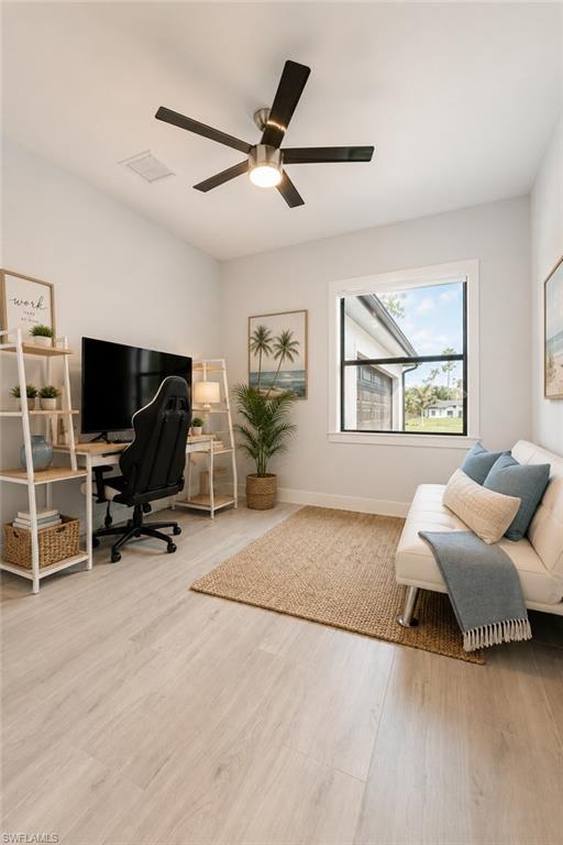 Office/Den Staged