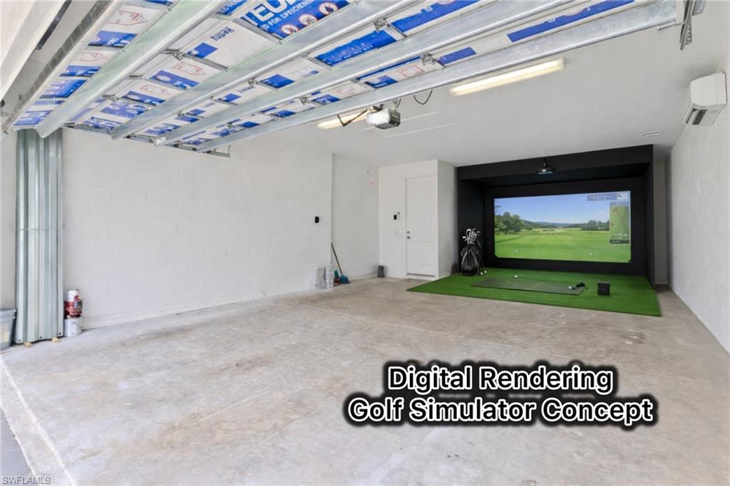 Virtually Staged - Golf Simulator