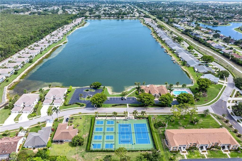 Aerial View of the Community Center with Tennis and Pickleball Courts