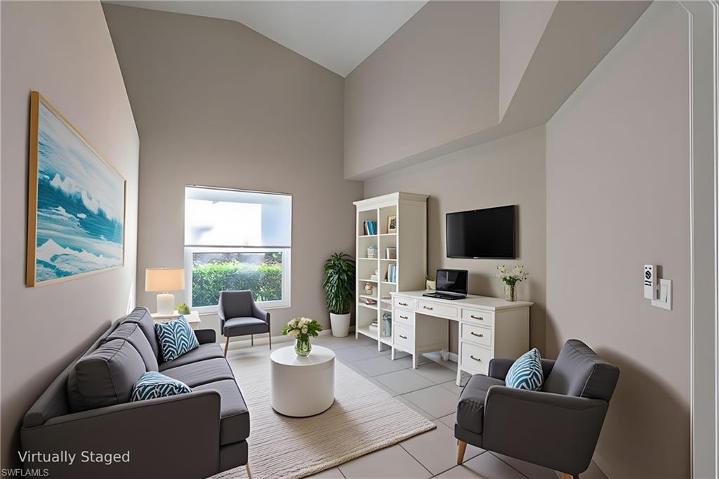 Virtually Staged Home Office alternative to a Bedroom