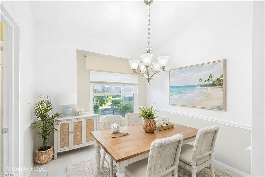 Virtually Staged Dining Area