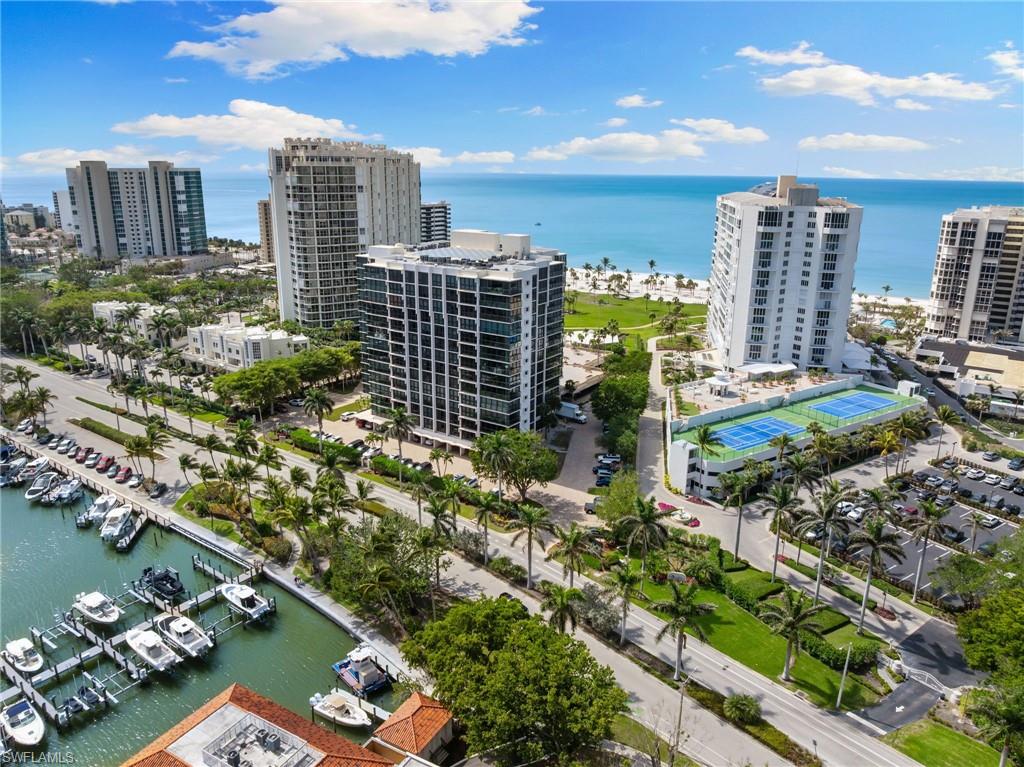 View of urban area featuring a large body of water