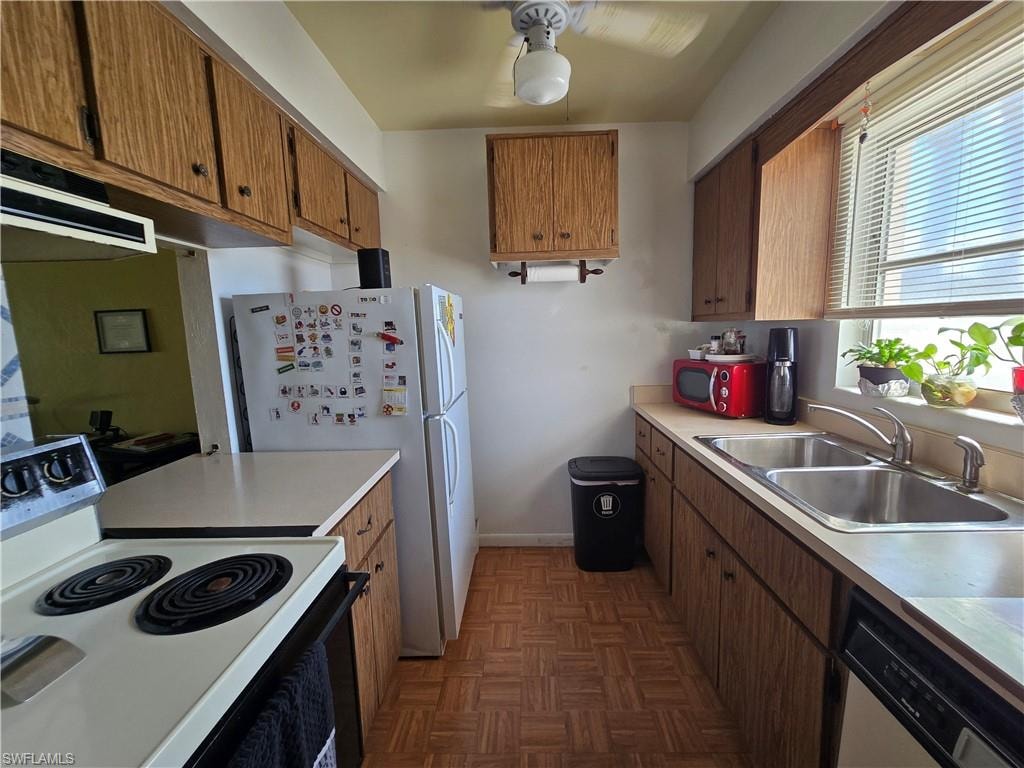 The kitchen is well designed and functional.