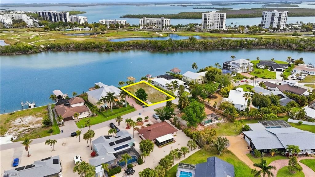 Drone / aerial view of a nearby body of water - Virtually Edited Image