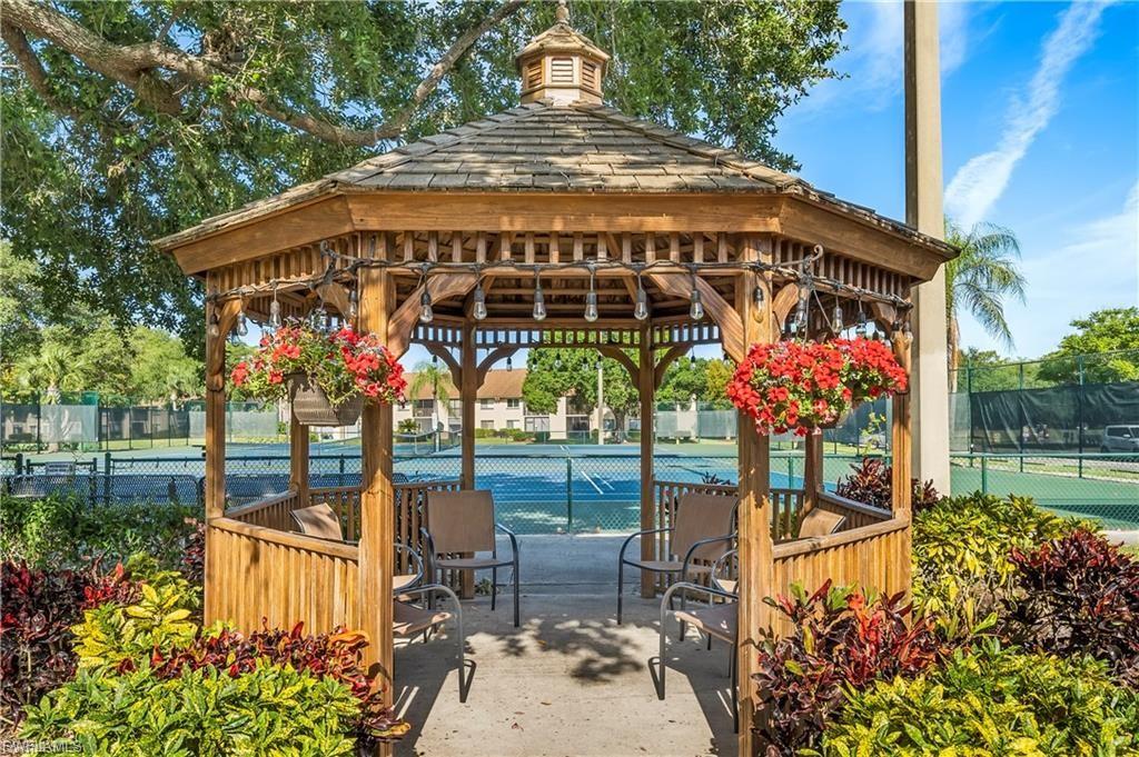 Surrounding community featuring a gazebo and a patio area