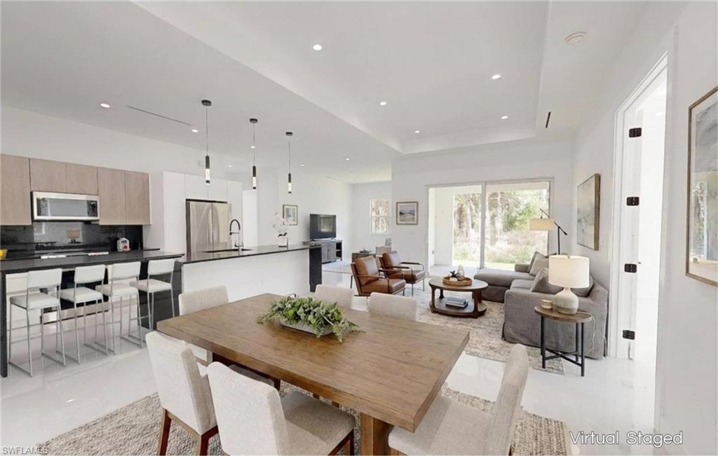 Great room- Virtual Staged