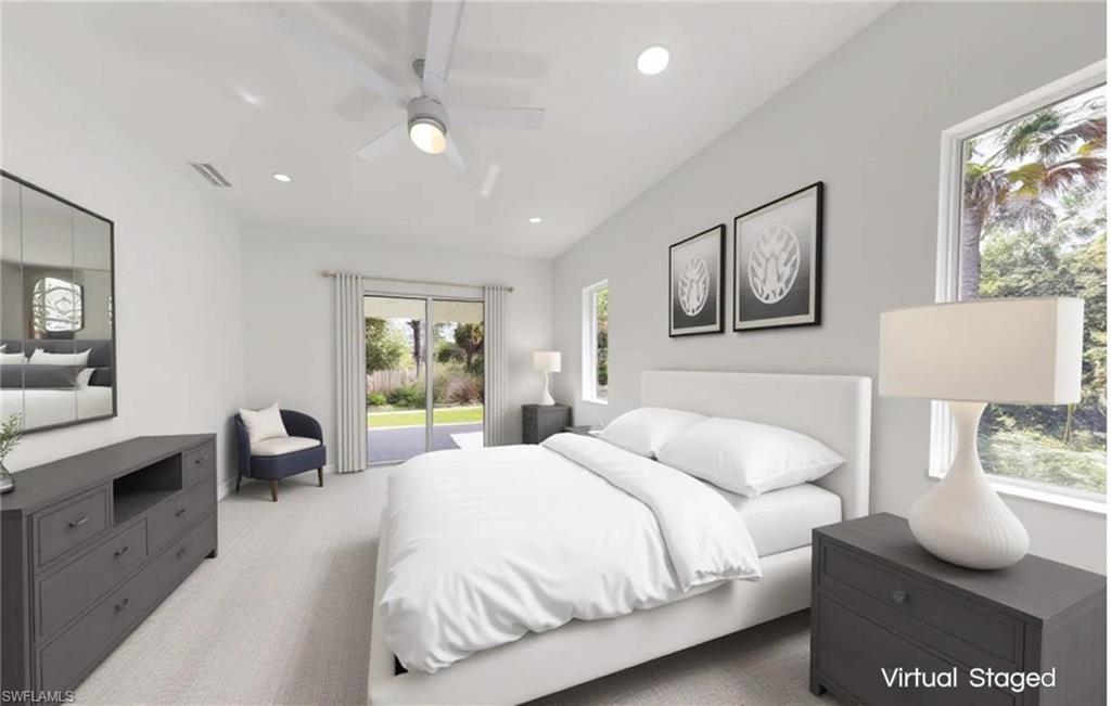 Primary bedroom - Virtual Staged