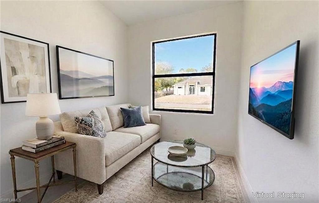 Den - Option Family room Virtual Staged