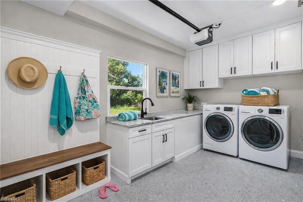 AI generated laundry area..hook up is there