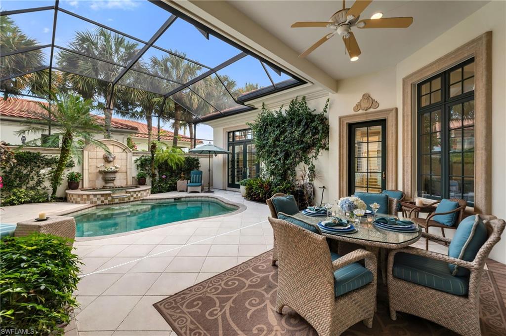 Such privacy in your courtyard home...go ahead, it time for a dip in the pool!