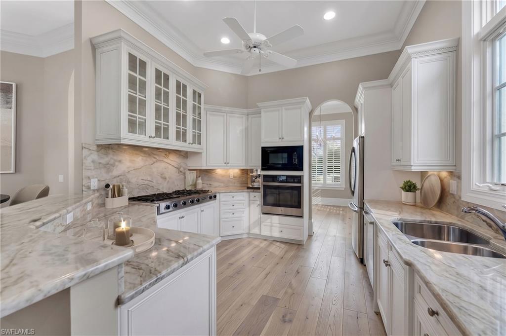 Virtually remodeled kitchen.
