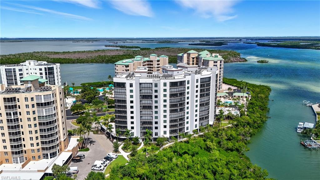 Aerial view Of Fort Myers Beach- Virtually Edited
