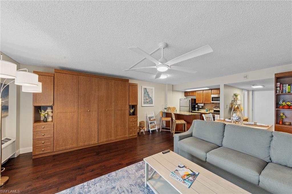 Murphy bed setup with storage