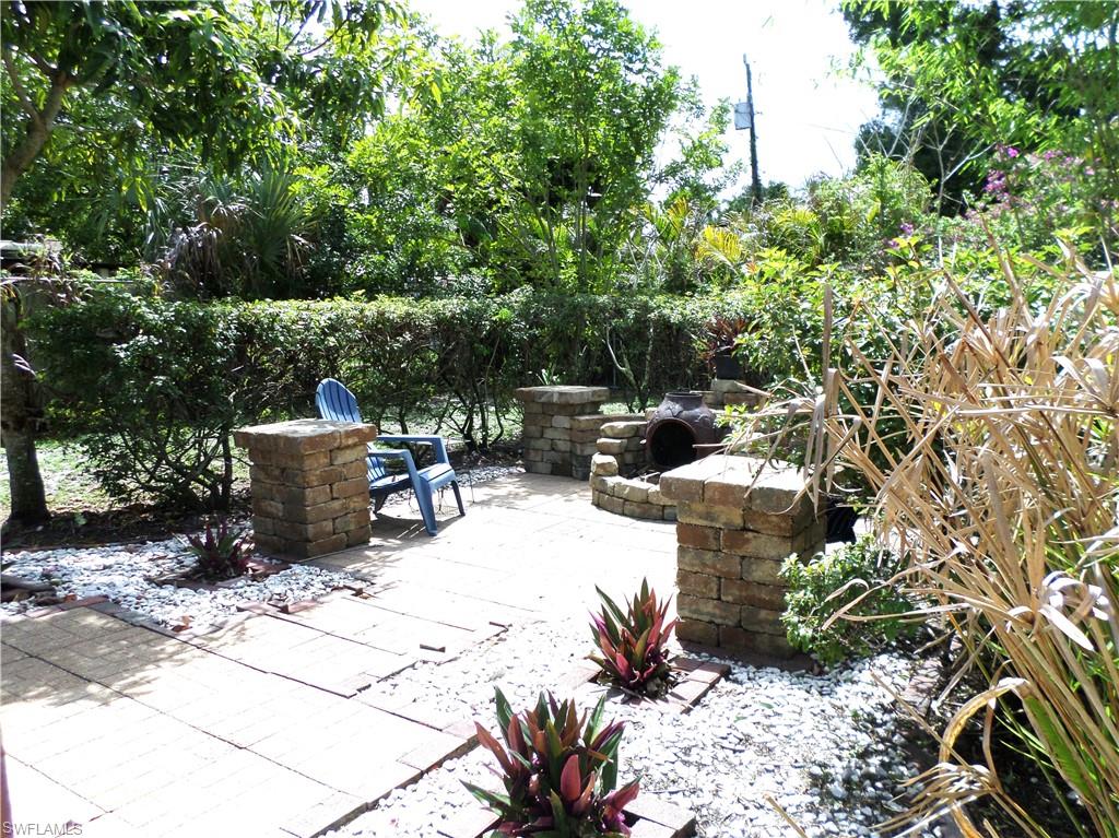 Seating Area With Stoned Firepit.