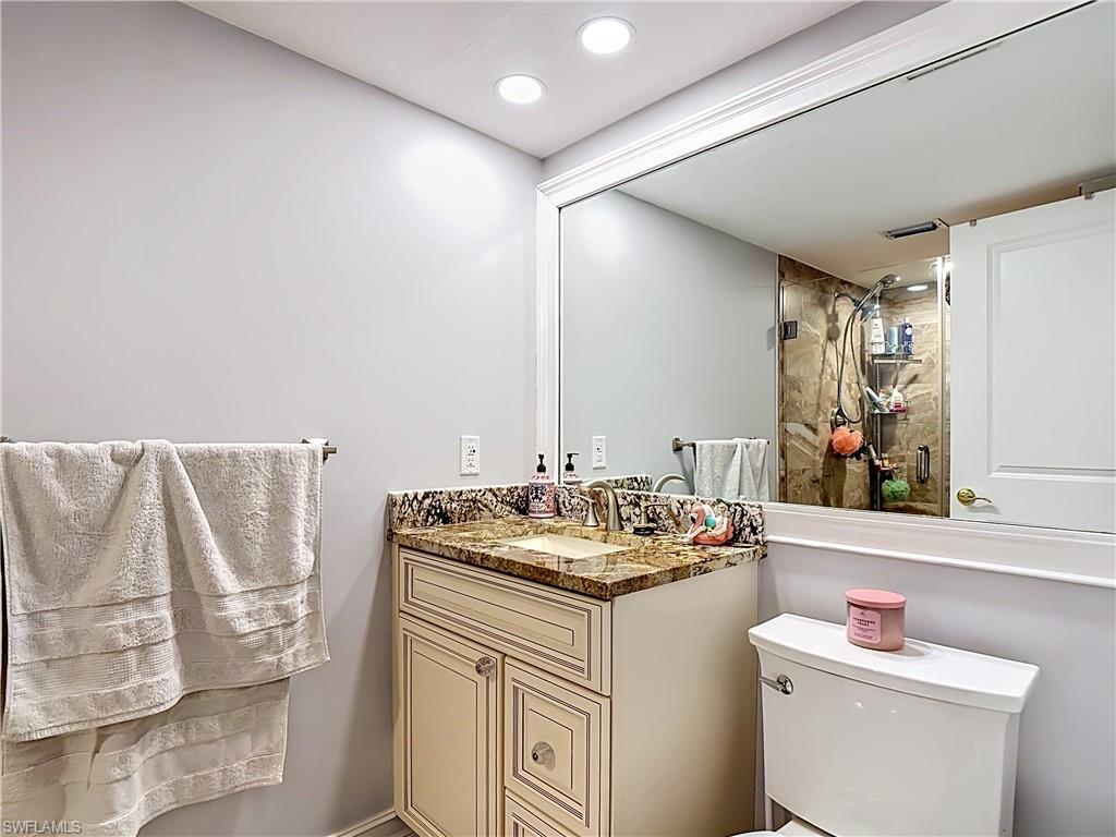 Clean and functional bathroom with updated features.