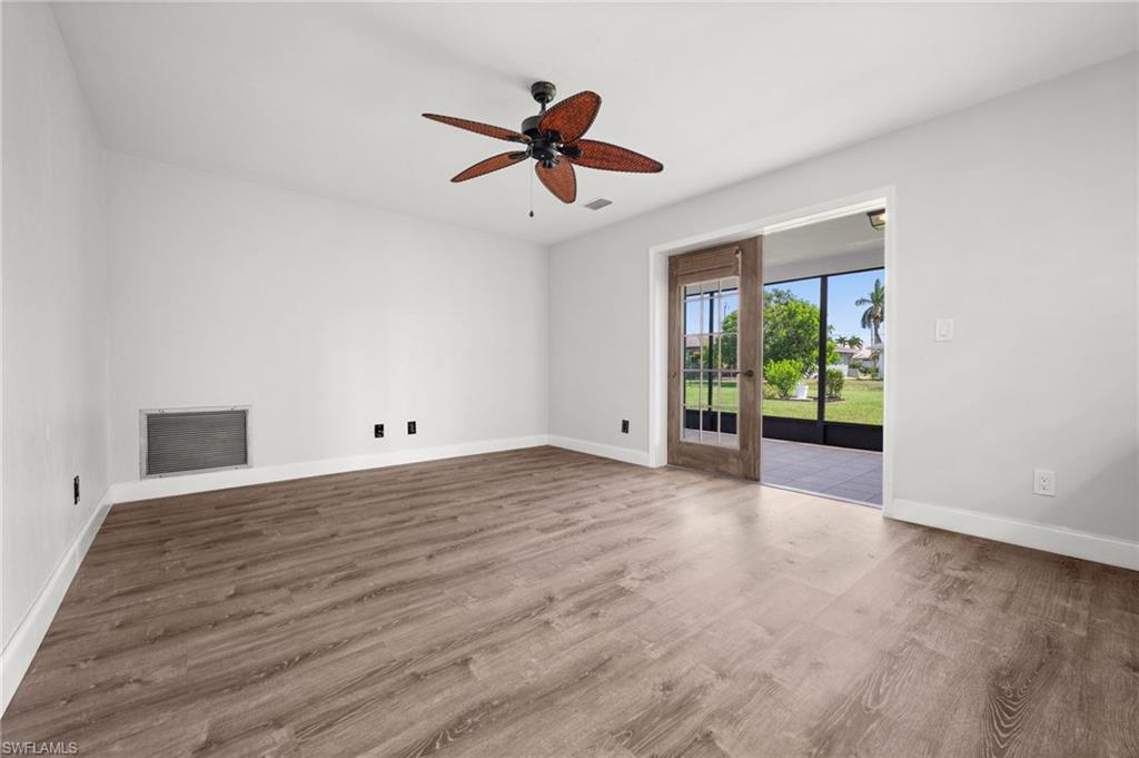 Family Room with French Doors to the Lanai