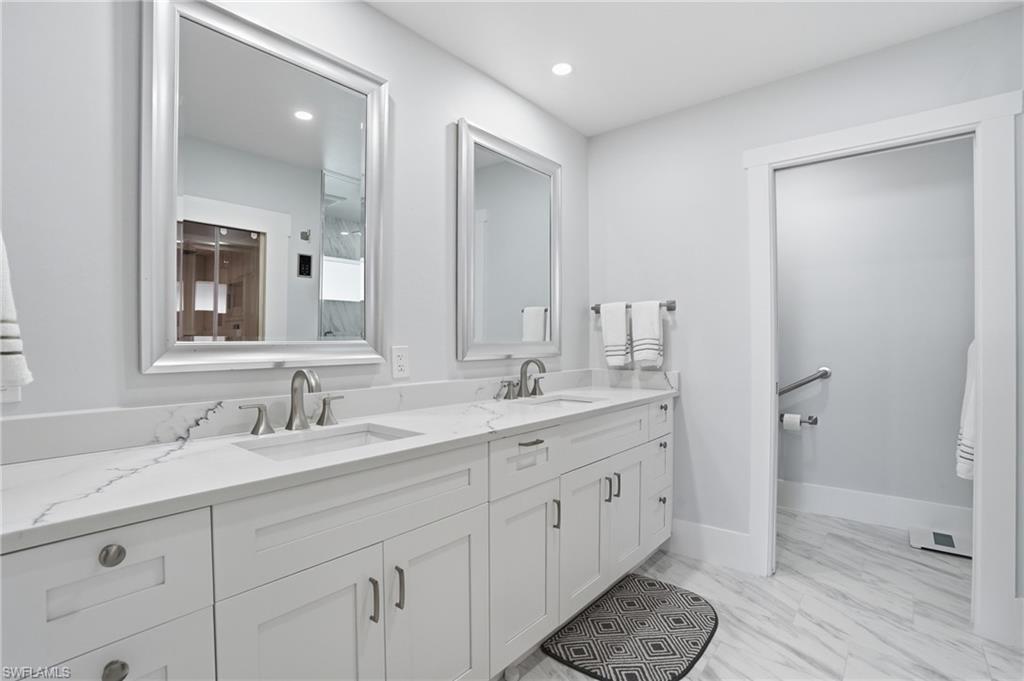 primary bath with double vanity