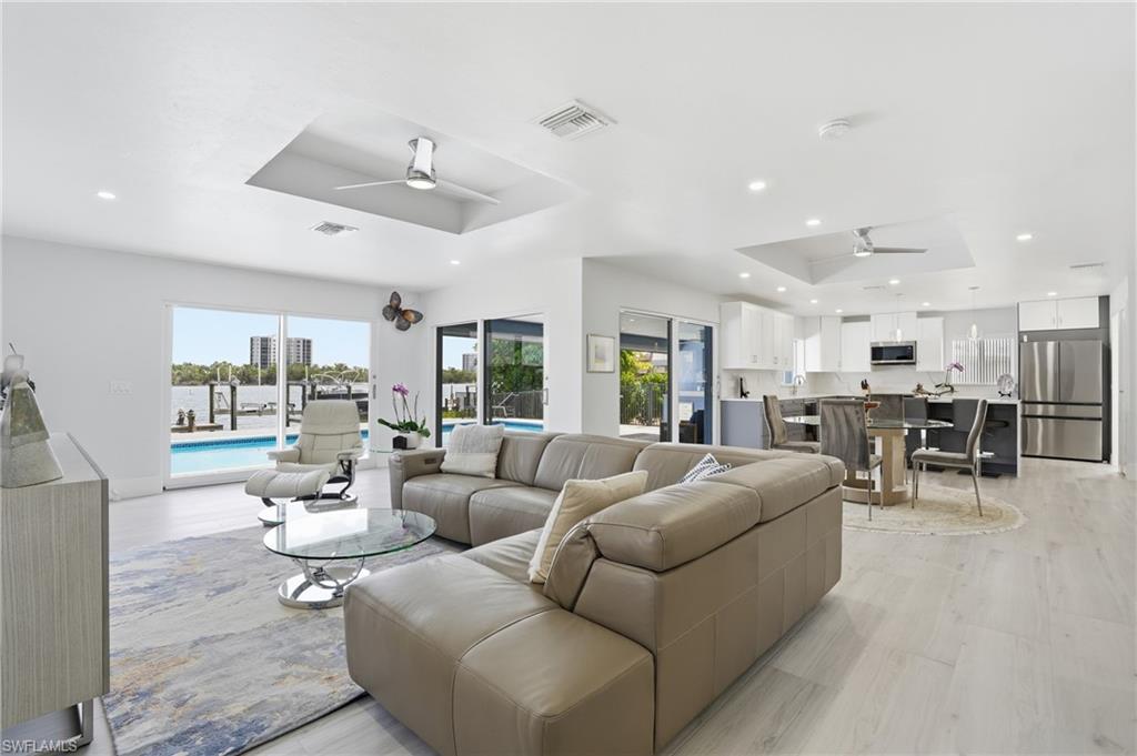 oversized entertaining area