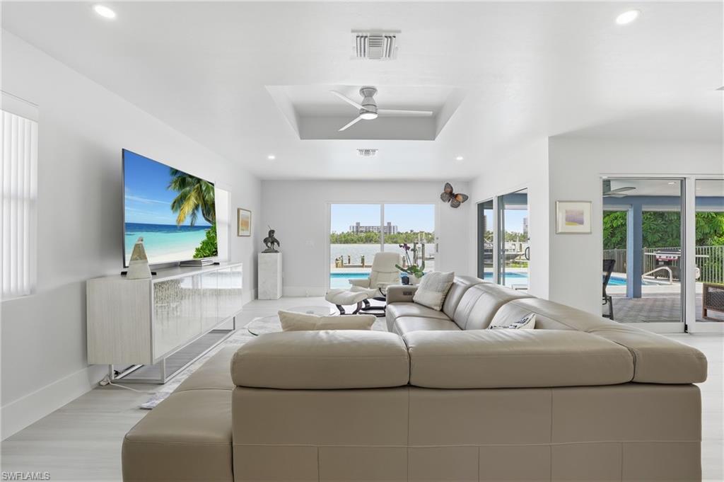 flooded with natural light
