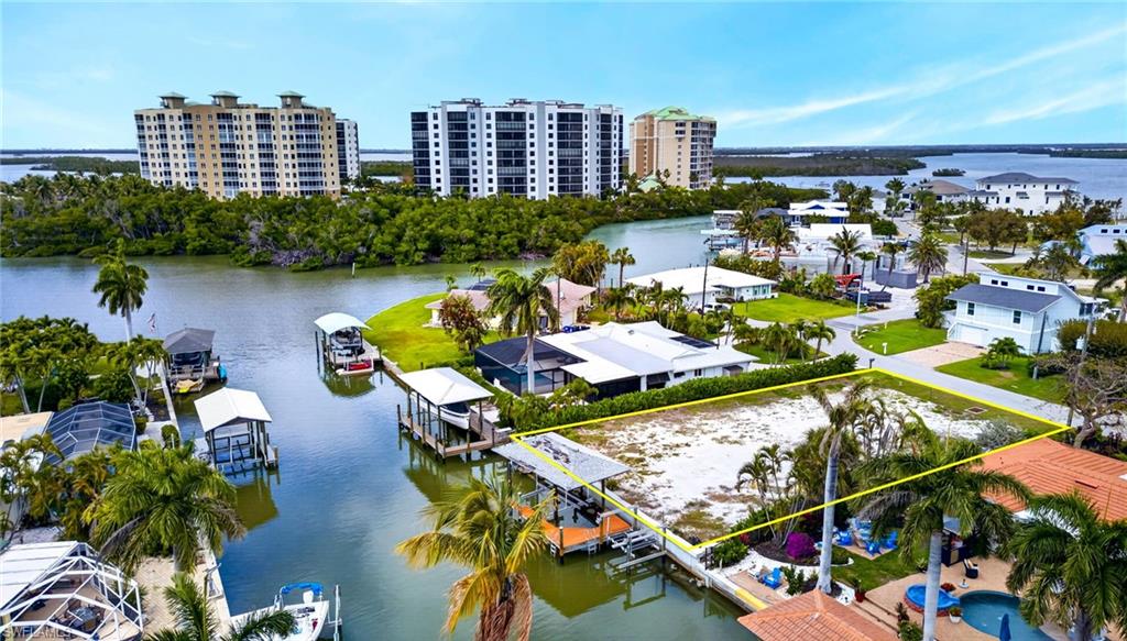 Wide canal out to lagoon, back bay and gulf