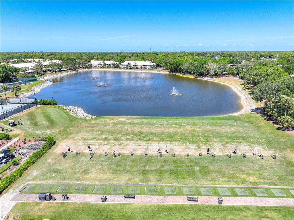 Bird's eye view of a large body of water