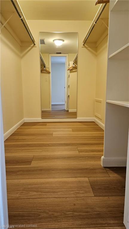 Master walk-in closet