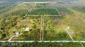 Private driveway from Rasmussen Road down to the 10 acres outlined