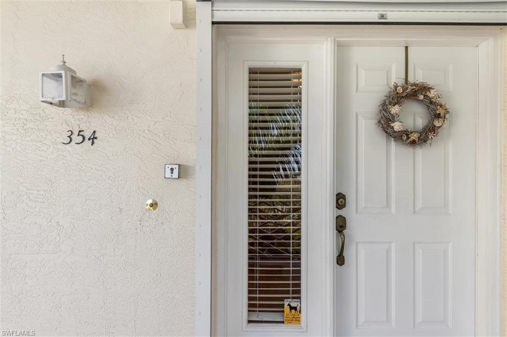View of condo #354 entry