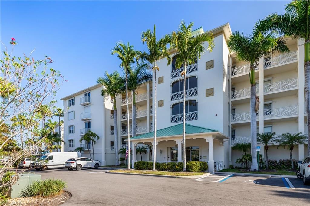 View of Building 3 wit ample guest parking, secured entry doors and elevator.