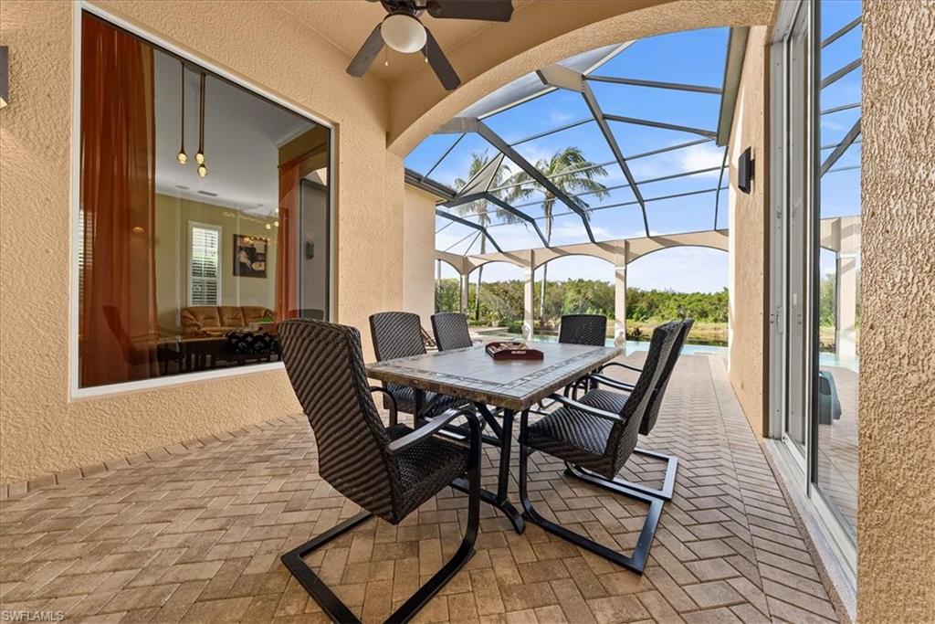 Covered Patio Space Ideal for Outdoor Dining