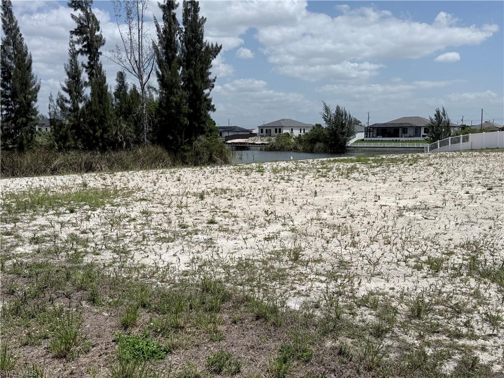 facing canal from west side or property