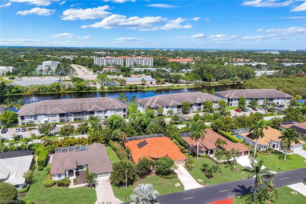 Aerial view of the home.