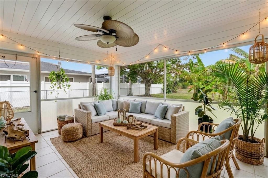 Virtually staged Lanai