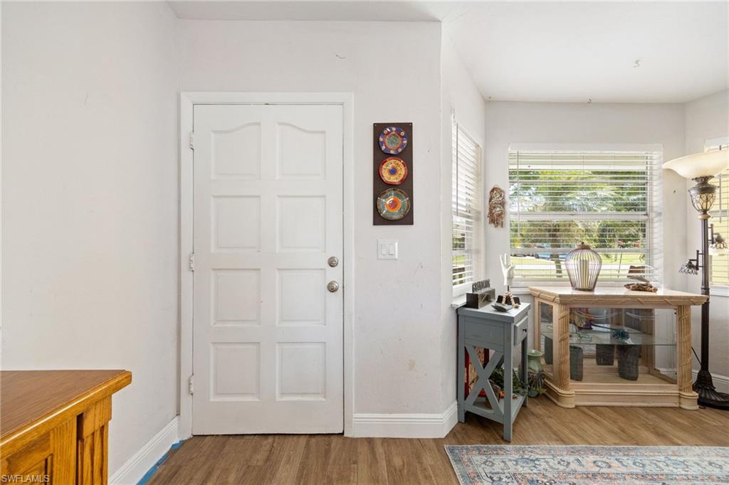 Entrance to Home, bay window overlooking front yard