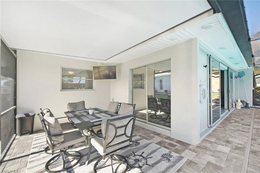 View of patio featuring outdoor dining space