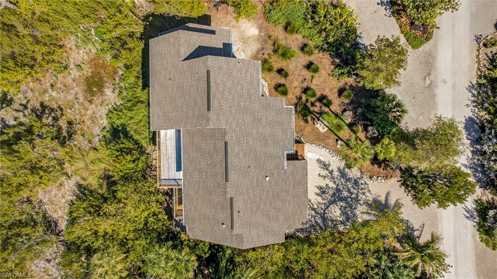 View from above of property