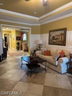 View of living room