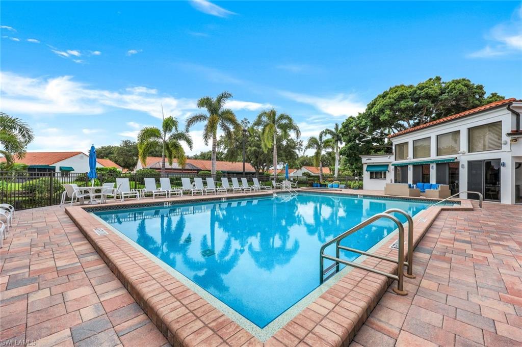 View of pool with a patio area