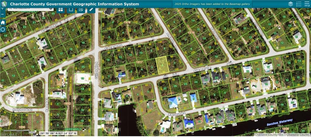 Map / location featuring property boundaries highlighted