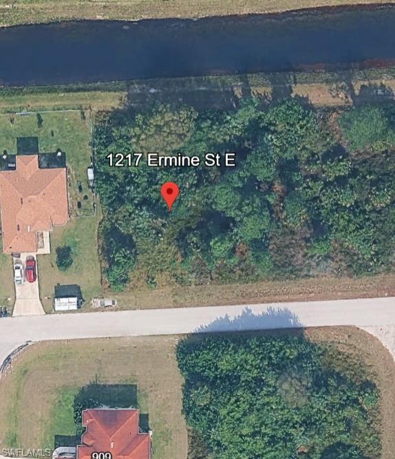 Aerial view of property's location