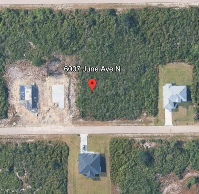 Aerial map of property and surrounding area