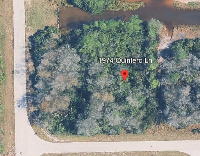Aerial map of property and surrounding area