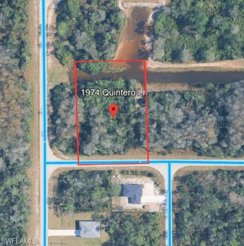 Map / location with property parcel outlined