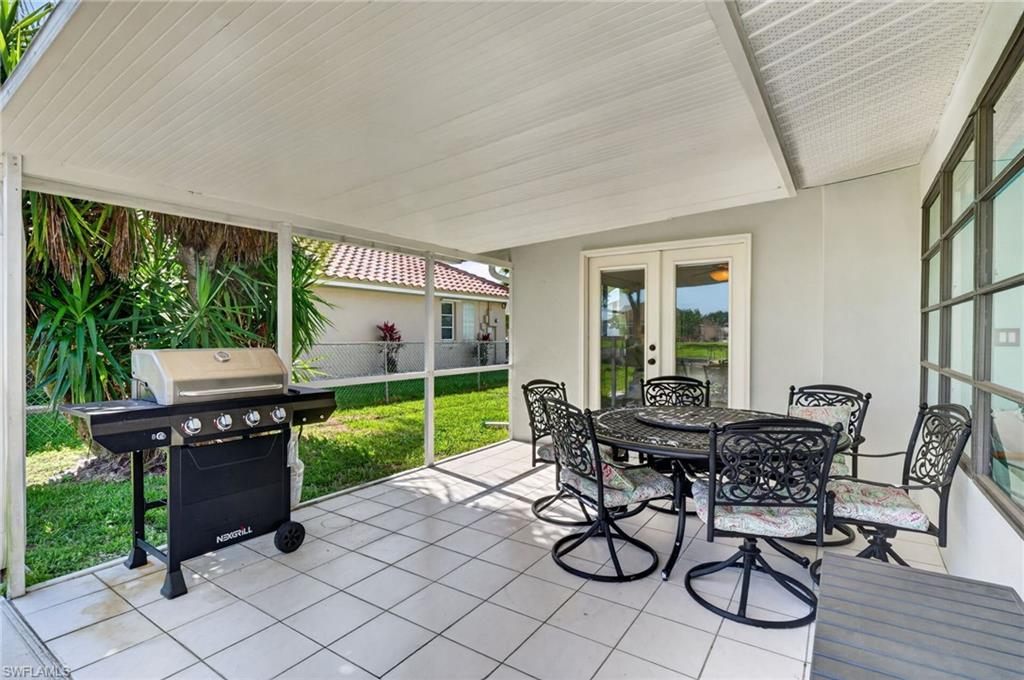 Private separate patio area