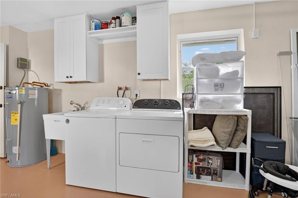Washer and Dryer and Laundry tub