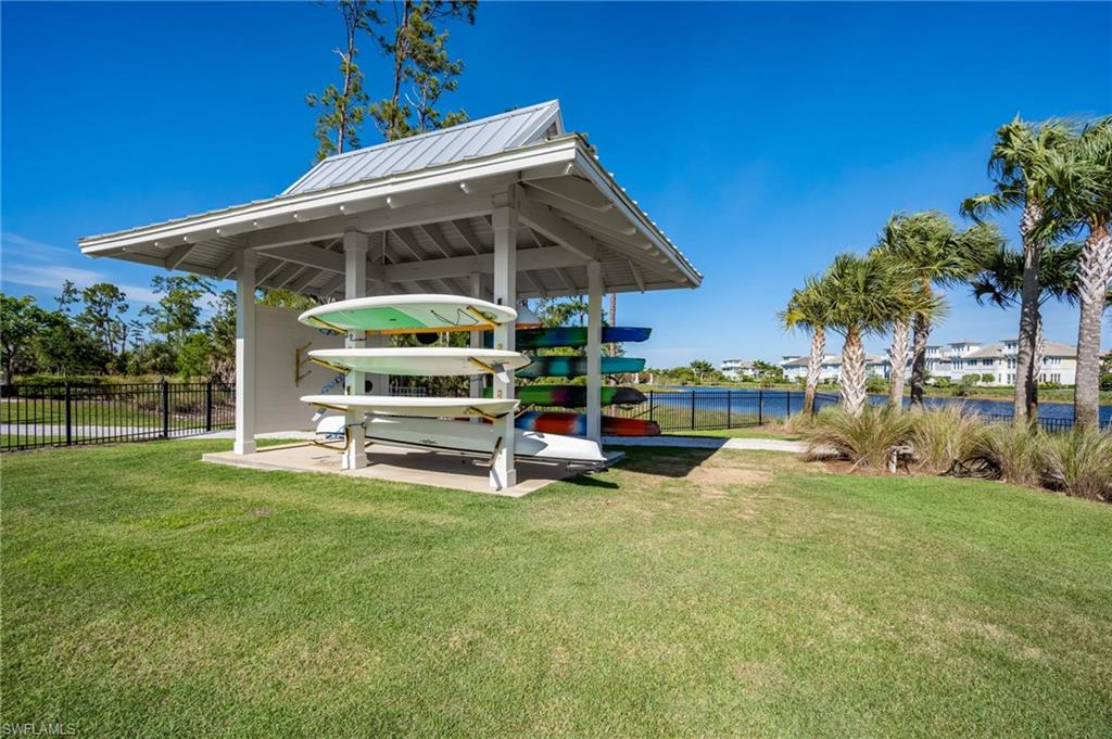 Kayaks launch area gives residents ability to kayak all the way to Rookery Bay
