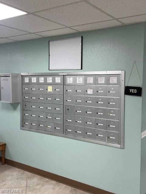 Mail in building.